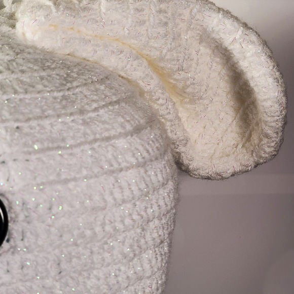 HANDMADE Crochet Bunny Rabbit‎ w/ Button Eyes Stuffed Plush Animal 14 in - Picture 5 of 12